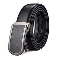 mens alloy leather waist belt work casual solid others classic fashion