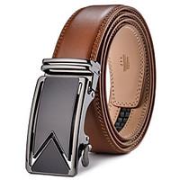 Men\'s Genuine Leather Waist Belt Fashion/Business/Dress/Casual Light Brown Belts