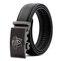 Men\'s Genuine Leather Waist Belt Fashion/Business/Dress/Casual Black Belts
