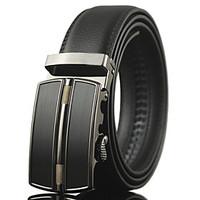 mens genuine leather waist belt fashionbusinessdresscasual black belts