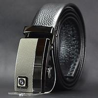 Men\'s Genuine Leather Waist Belt Fashion/Business/Dress/Casual Black Belts