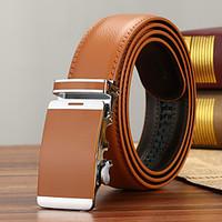Men\'s Genuine Leather Waist Belt Fashion/Business/Dress/Casual Camel Belts