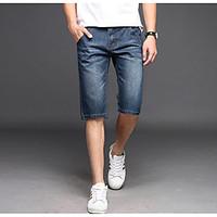 mens mid rise inelastic straight pants simple straight pure color soli ...