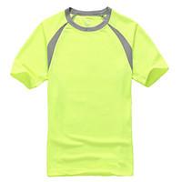 Men\'s Outdoor clothing Plus Size Going out Casual/Daily Simple Active Summer T-shirtColor Block Round Neck Short Sleeve Cotton Polyester k491