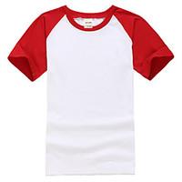 Men\'s Casual Sports Active Summer T-shirtColor Block Round Neck Short Sleeve Cotton Thin k490