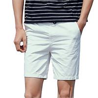 Men\'s Summer Fashion Solid Cotton Washed Beach Casual Short 9 Colors/Plus Size/Daily