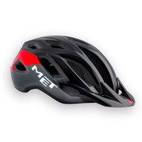MET Crossover Road/MTB Helmet - 2017 - Black / Red / Medium