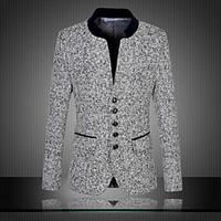 mens casualdaily party vintage chinoiserie spring fall blazer print st ...