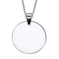 Men\'s Women\'s Pendant Necklaces Pendants Stainless Steel Fashion Silver Jewelry Daily Casual 1pc