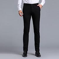 mens low rise micro elastic suit chinos pantsstreet chic vintage simpl ...