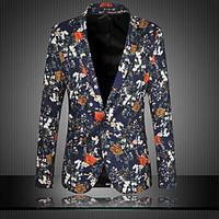 mens casualdaily party vintage chinoiserie spring fall blazer floral s ...