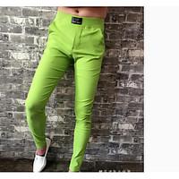 mens mid rise micro elastic chinos pants street chic slim solid