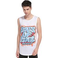 mens going out casualdaily simple street chic active summer fall tank  ...