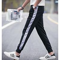 mens low rise strenchy chinos pants punk gothic loose solid