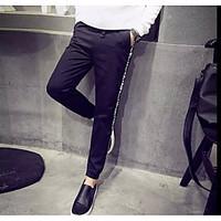 mens low rise inelastic sweatpants pants street chic slim solid