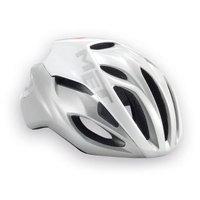 met rivale road cycling helmet 2017 white silver medium 54cm 58cm