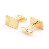 Men\'s Fashion Gold Alloy French Shirt Cufflinks (1-Pair) Christmas Gifts