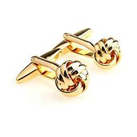 Men\'s Fashion Gold Alloy French Shirt Cufflinks (1-Pair)