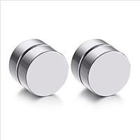 mens earring set stainless steel circle magnetic clip stud earrings ma ...