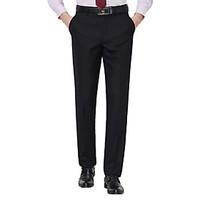 mens mid rise strenchy chinos pants simple straight solid