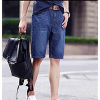 mens mid rise strenchy shorts pants simple loose solid