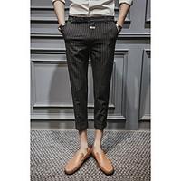 mens mid rise inelastic chinos pants street chic slim skinny solid