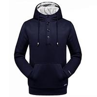 mens plus size casualdaily going out active simple hoodie solid crew n ...