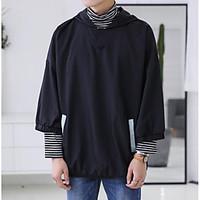 mens casualdaily simple spring jacket solid hooded long sleeve regular ...