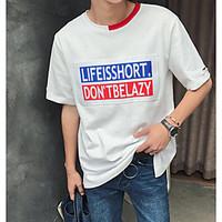 mens going out vintage t shirt solid round neck short sleeve cotton