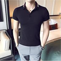 mens casualdaily simple t shirt solid square neck short sleeve cotton