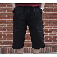 mens mid rise micro elastic chinos shorts pants active loose solid