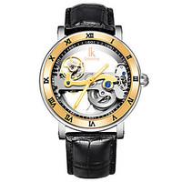 mens skeleton watch fashion watch mechanical watch automatic self wind ...