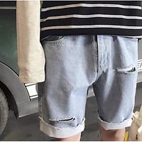 mens mid rise micro elastic shorts pants simple straight solid