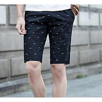 mens mid rise micro elastic shorts pants street chic loose solid