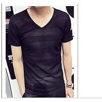 mens casualdaily simple t shirt animal print round neck sleeveless cot ...