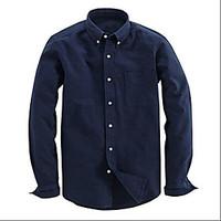 mens beach simple shirt solid shirt collar long sleeve others