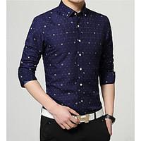 mens casualdaily chinoiserie spring fall shirt floral shirt collar lon ...