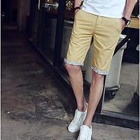 mens high rise strenchy chinos pants street chic slim solid