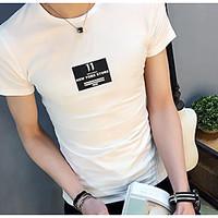 mens casualdaily simple summer t shirt print round neck short sleeve c ...