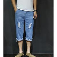 mens mid rise micro elastic shorts pants street chic loose solid