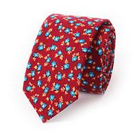 Men\'s Fashion Floral Printing Narrow Version Of Casual Tie