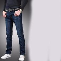 mens low rise strenchy jeans pants boho straight solid