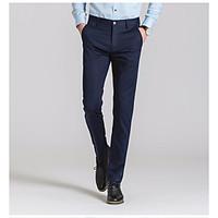 mens mid rise micro elastic skinny pants simple slim solid