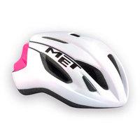 MET Strale Road Cycling Helmet - 2017 - White / Pink / Medium