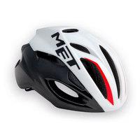 MET Rivale Road Cycling Helmet - 2017 - White / Black / Red / Large / 59cm / 62cm