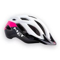 MET Crossover Road/MTB Helmet - 2017 - White / Pink / Black / Medium