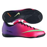 Mercurial Victory IV IC Kids Football Trainers Fireberry Purple/Electric Green