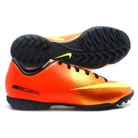 Mercurial Victory IV TF Kids Football Trainers Sunset / Volt