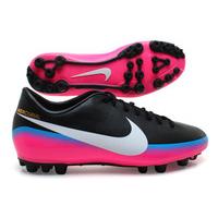 Mercurial Victory III CR7 AG Football Boots Black/Blue Glow/Pink Flash