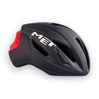 met strale road cycling helmet 2017 black red medium